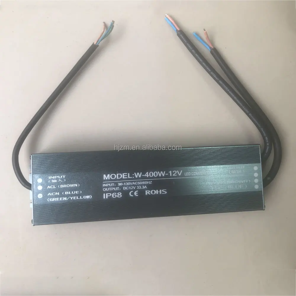 waterproof  led power supply adapter RGB transformer dmx driver 110V 220V To DC 12V 24V for swimming pool lights 60W 400W 600W