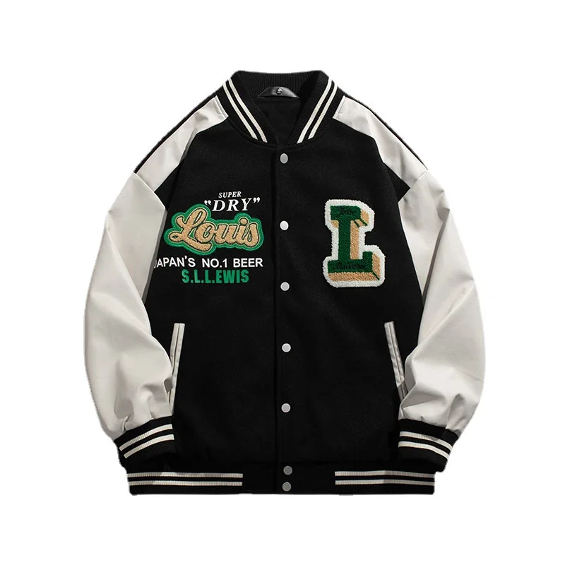 Amazon Low MOQ Wholesale Raidyboer Warm Oxford Fabric Bomber Jacket with Embroidery for Men