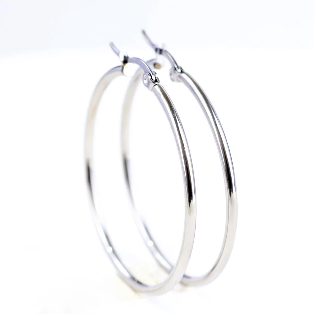 Classic Circle Huggie Hinged Hoop Earrings Wholesale Gold Plated Bali Large Circle Earrings Big Hoop Earrings For Women Jewelry