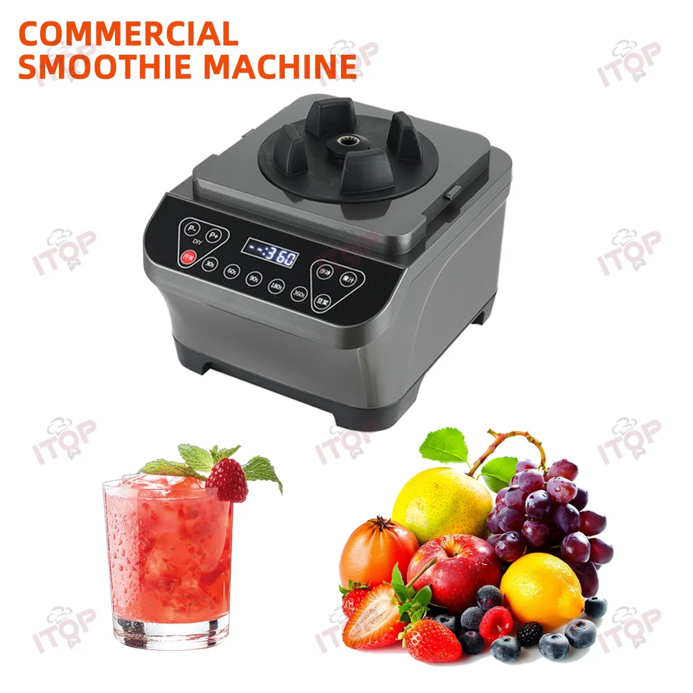 100% High-Power Brushless Motor Professional Blender High Speed Blender Commercial Mixer Blender Machine Smoothie Processor