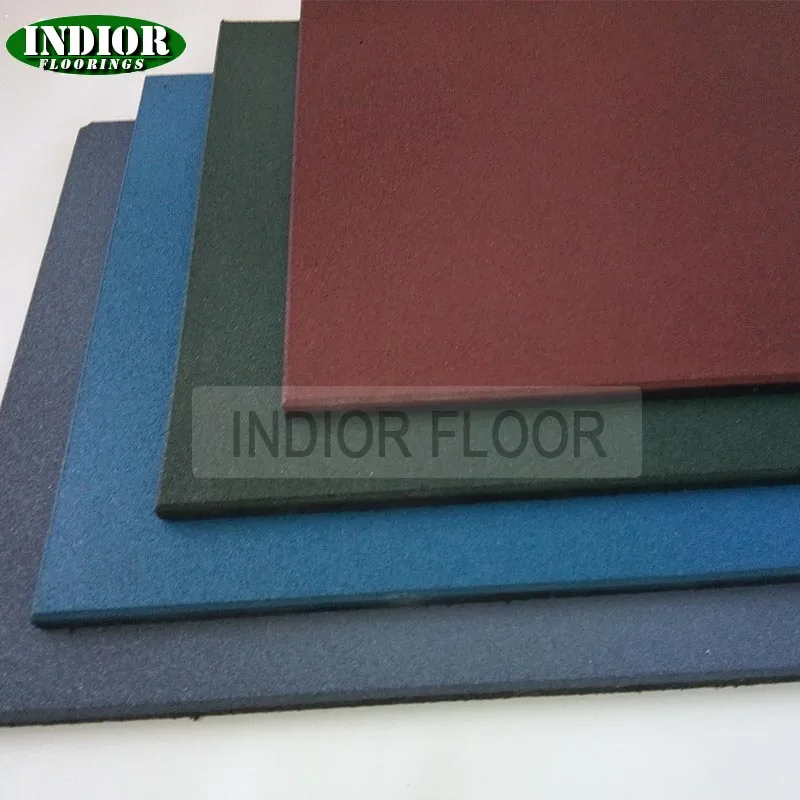 15mm Thick EPDM Fleck Rubber Floor Tiles Anti-Slip Gym Rubber Mat Tiles Granules Outdoor Playgrounds 15 mm Thick Rubber Brick