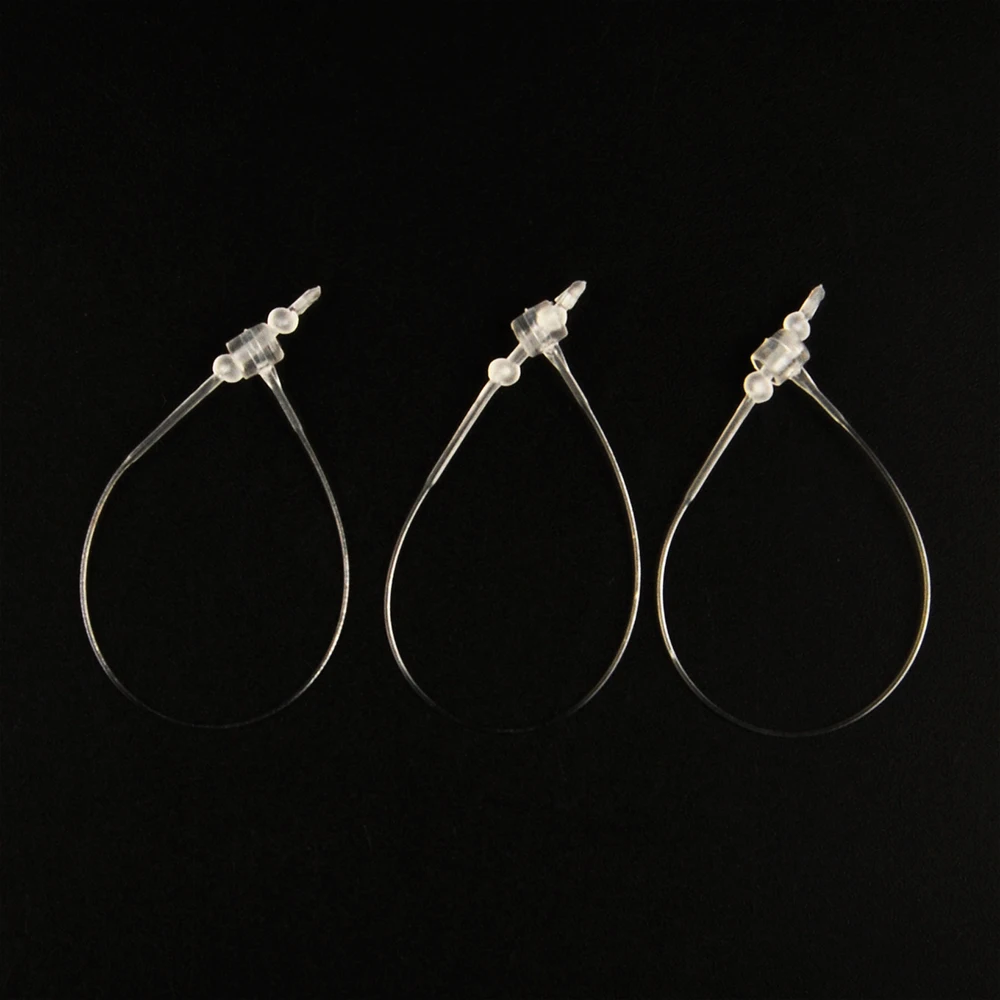 Round Head 3 Inch Loop Lock Pins Plastic Loop Lock Pins For Garment Tag Loop Lock Pins Factory Direct Sales