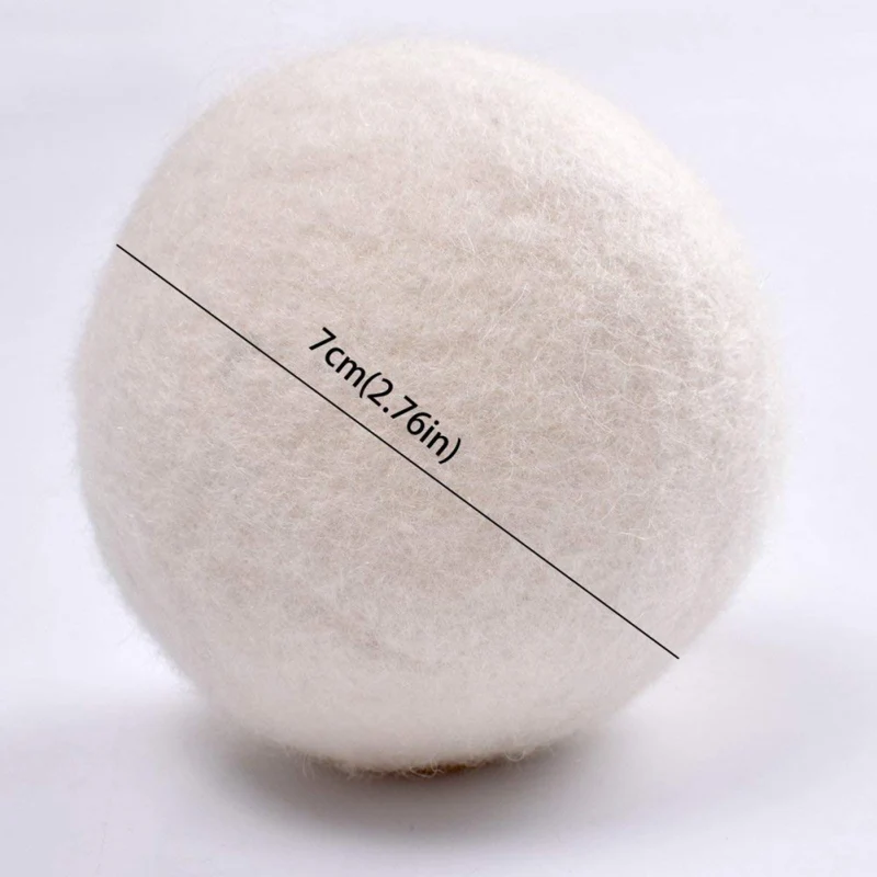 6 pack quick dry new zealand wool felt dryer balls for