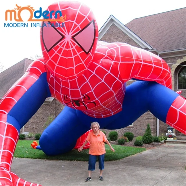 Giant inflatable spiderman model , attractive inflatable super heroes model , inflatable parade balloons
