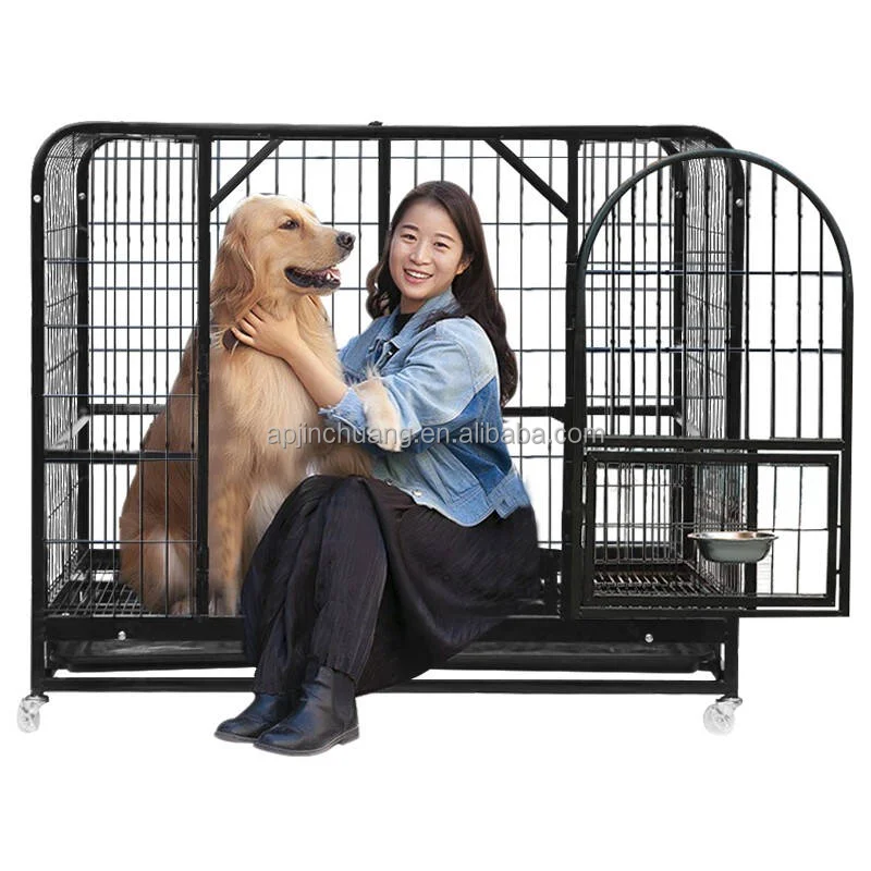 Factory Price Galvanized Steel Large Compatible Dog Kennel Cage Various Shapes Sizes