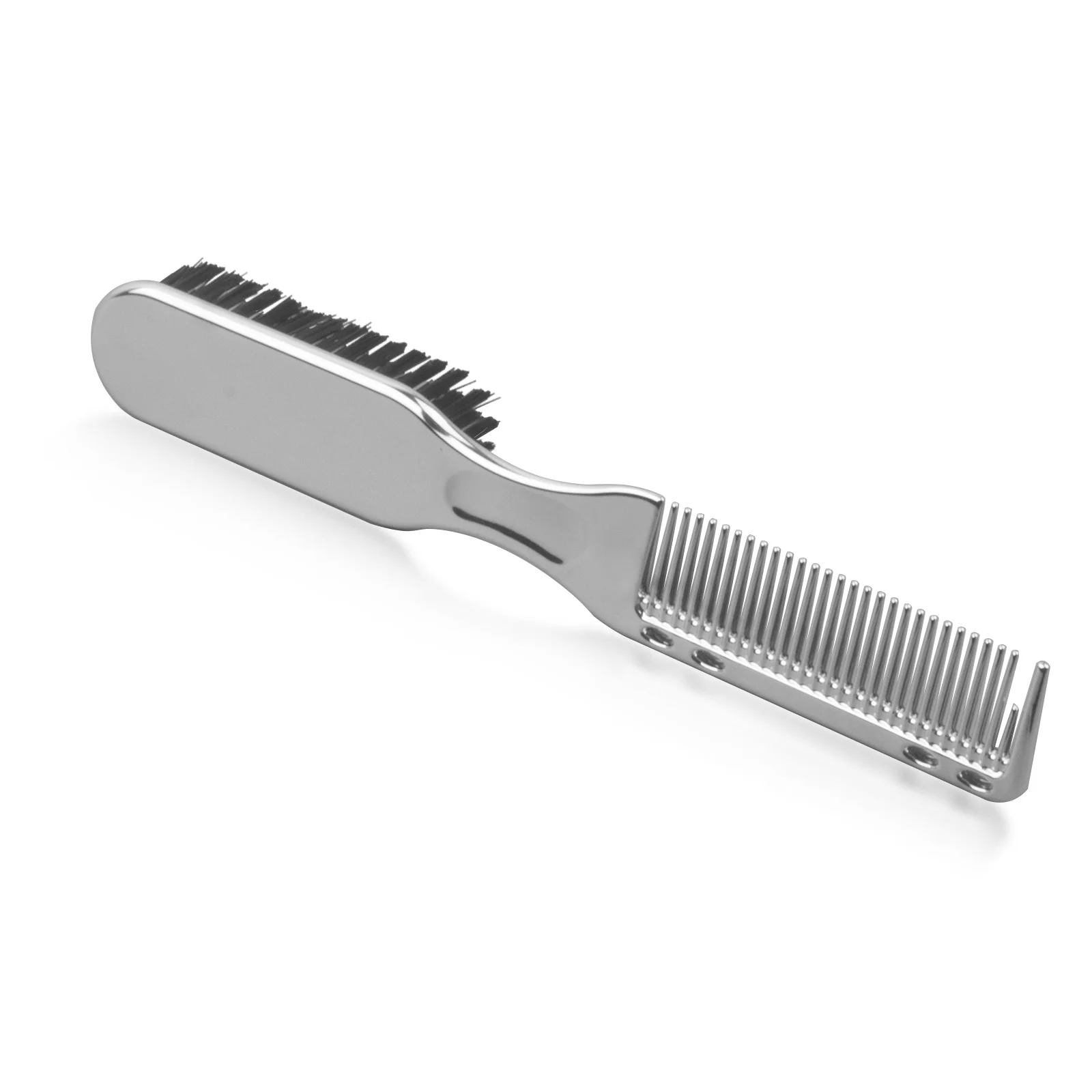 UV Plating Custom Pattern Cleaning Fading Brush Neck Cleaner Hair Cutting Duster Fade Brush Double Side Brush Comb