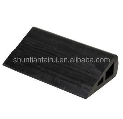 
Rubber tyre stopper trailer wheel chock parking block 