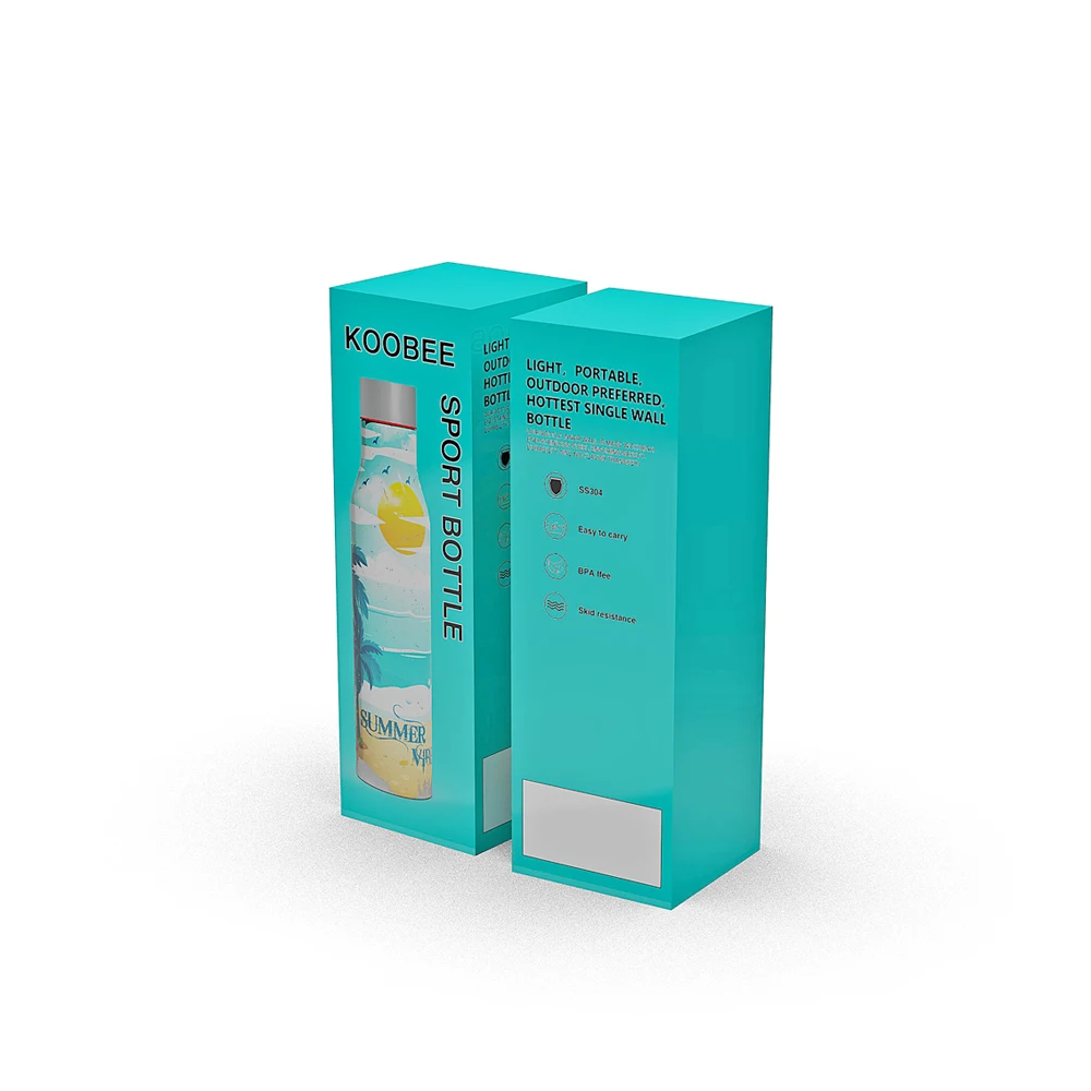 Custom design cardboard beverage bottle packaging box for paper wine beer bottle carrier packaging boxes