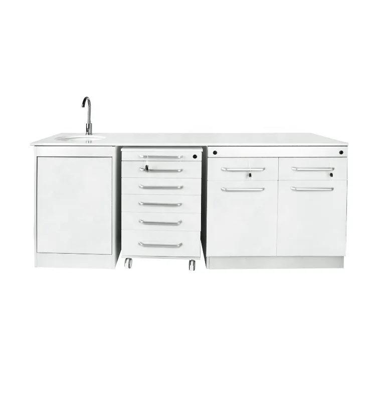 Yimmi Reagent Lab Cabinet with Sink Hospital Furniture Medical Storage Cabinet Combination