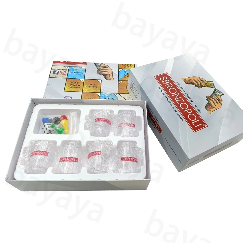 Custom Printing Unrivaled Social Gatherings Adult Party Experience Entertainment Plastic Board Game Designed For Drinking Fun