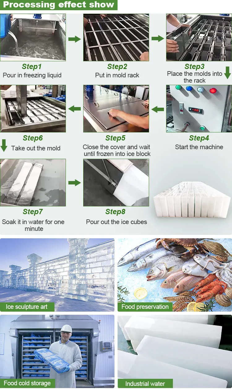 SINOPES Commercial High Production Stainless Steel Block Ice Making Machine/1 Ton Ice Block Maker, ice block making machine