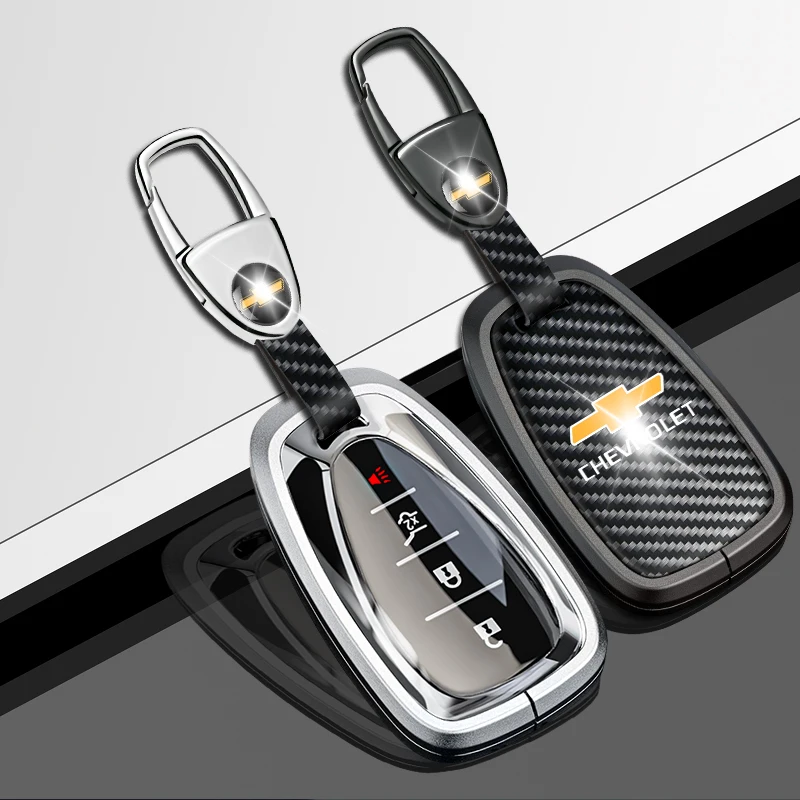 2024 For Chevrolet Cruze Key Cover Fiber Silver Covoz Star Milo Car special shell buckle bag