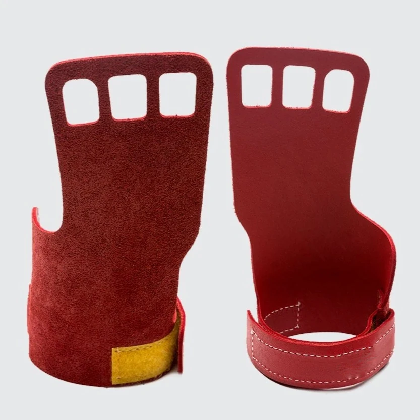 Cross Training Weight Lifting wrist cuffs Grip Leather microfiber Palm Protector Hand Guard Grip Gymnastic