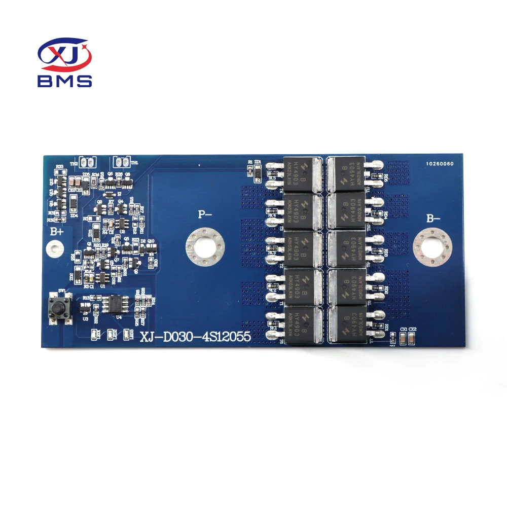 XJ BMS LFP 4S 12V 12.8V 5A 10A 15A 20A 25A 30A protection board LiFePO4 BMS with balance for lithium battery pack