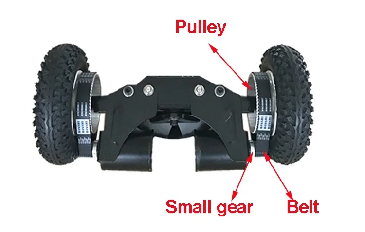 Offroad Wheel 8 Inch With 72T Aluminium Pulley Gear for Knobby Tire 200x50 Mountainboard Replace