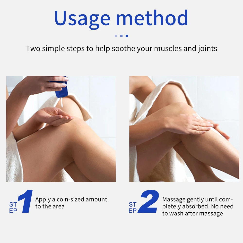 OEM ODM Small Blue Tube Herbal Ammonia Sugar Gel External Application Cream for Body Discomfort for Adults Knee Use