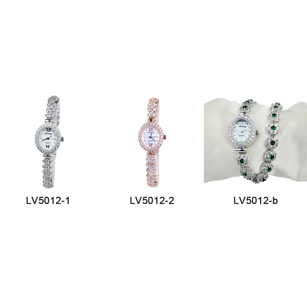 Diamond Ladies Charm Luxury Ileway Long Bracelet Luxury Brass Quartz Movt Fashion Women Watch