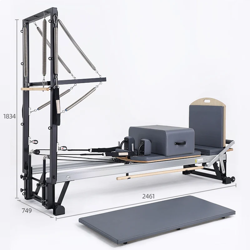 Aluminum half  high quality Pilates Reformer with Tower