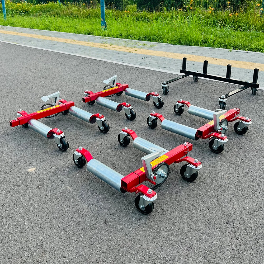 Portable Manual Hydraulic Moving Lift Dolly hydraulic wheel dolly