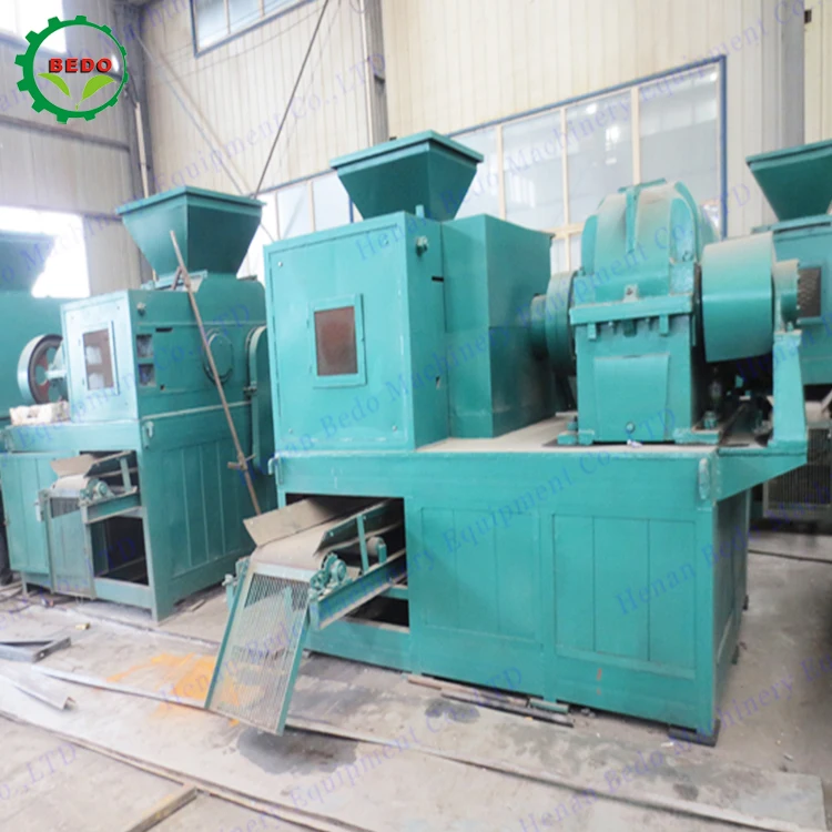 Roller Type Wood Coconut Coal Pressure Ball Molding Briquetting Corn Cob Sawdust Straw Biomass Charcoal Briquette Machines