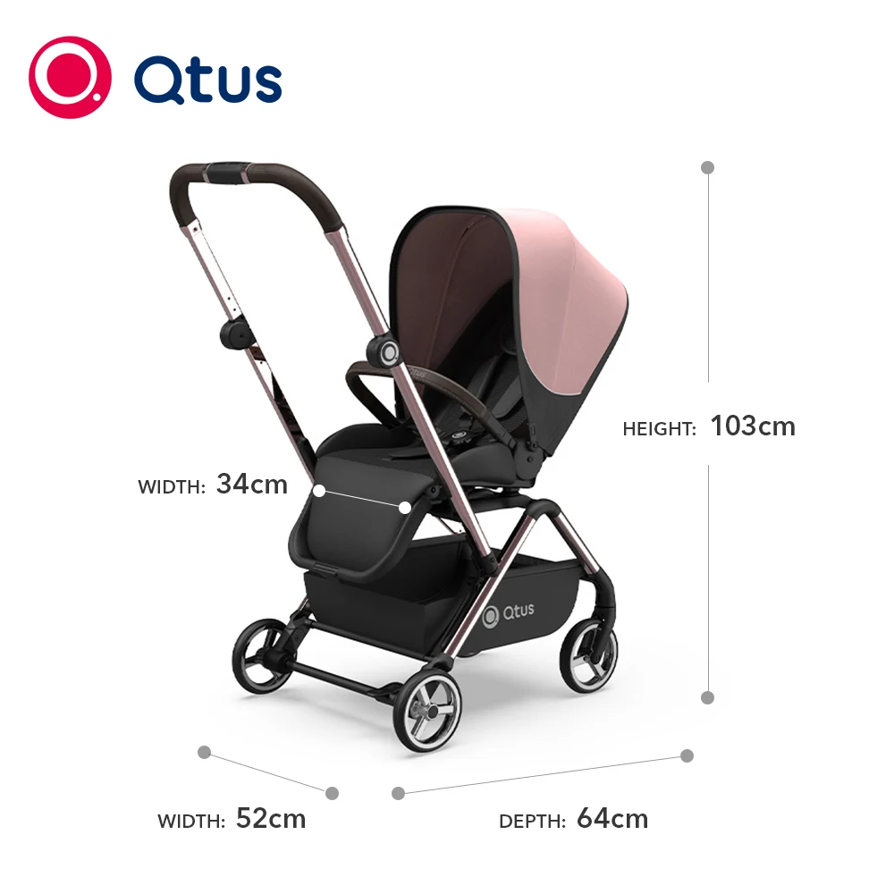 QTUS Owl 360 Rotation Baby Stroller Luxury Style Pram All Terrain Poussette Premium Kinderwagen European Market EN1888 Approved
