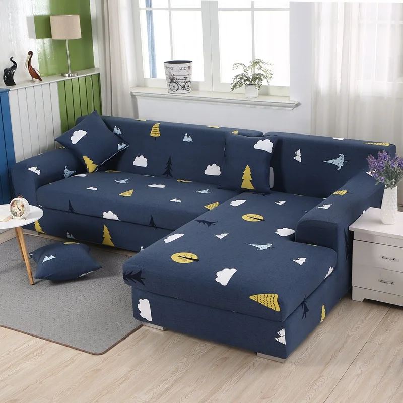 
Housse De Canap 3D Stretch 3 2 1 Sofa Covers, Custom 3D Elastic L Shape Spandex Sofa Protector/ 