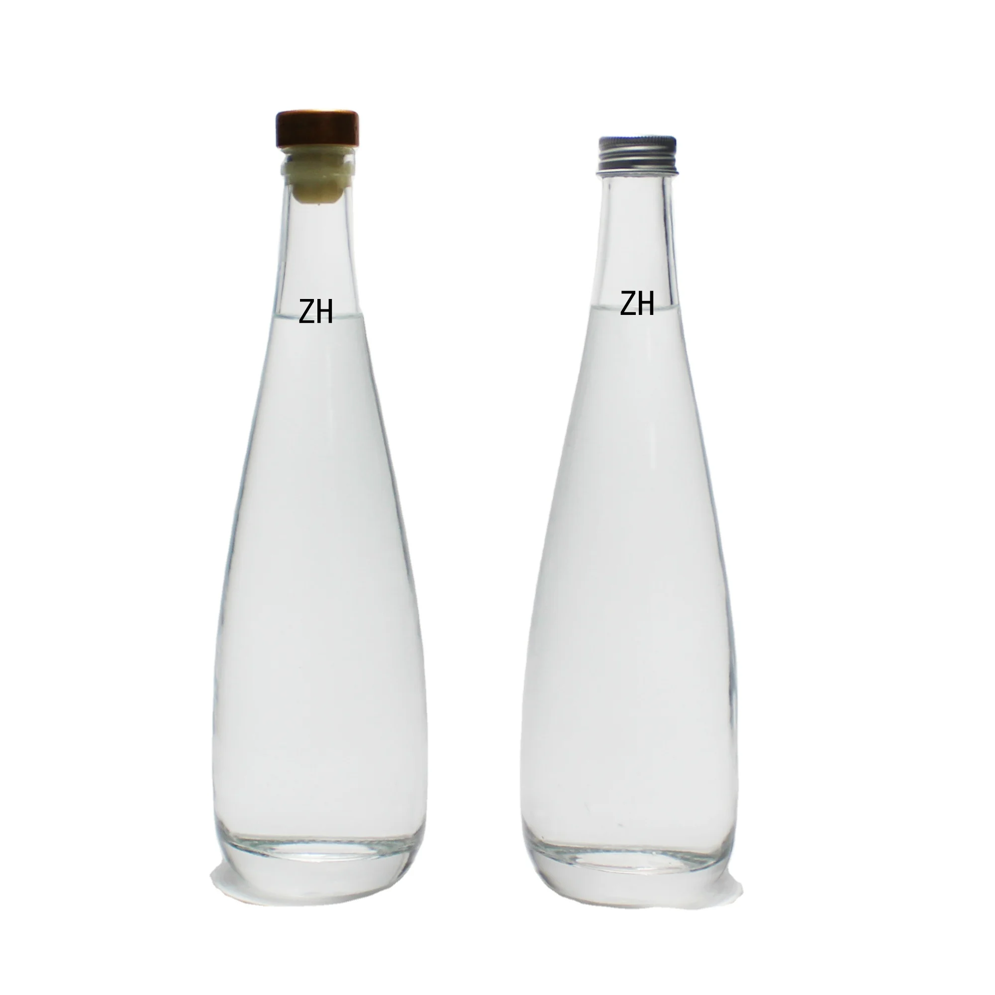 Hot sales water juice bottle super flint glass luxury spray color bottles cheap glass bottle
