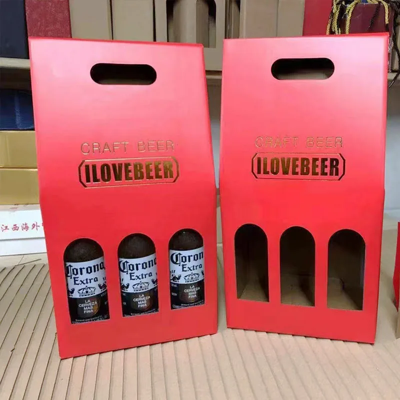 HG852 paper box luxury Wine carton Packaging carton Black carton