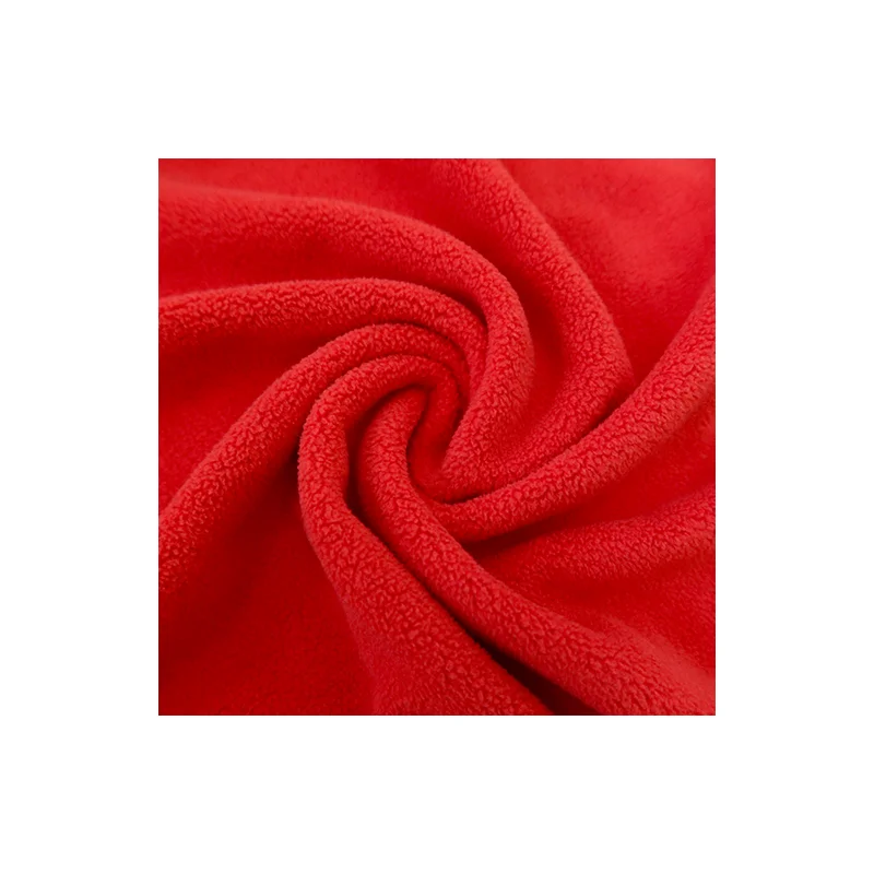 
Anti Pilling Knit Fabric Solution Dyed Acrylic Fabric Polar Fleece Fabric 