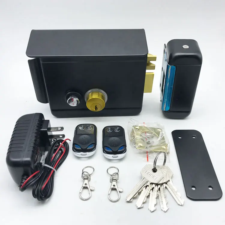 Wholesale Door Locks Set Electric Brass Cylinder Metal Access Control System Interlligent Electronic Rim Lock