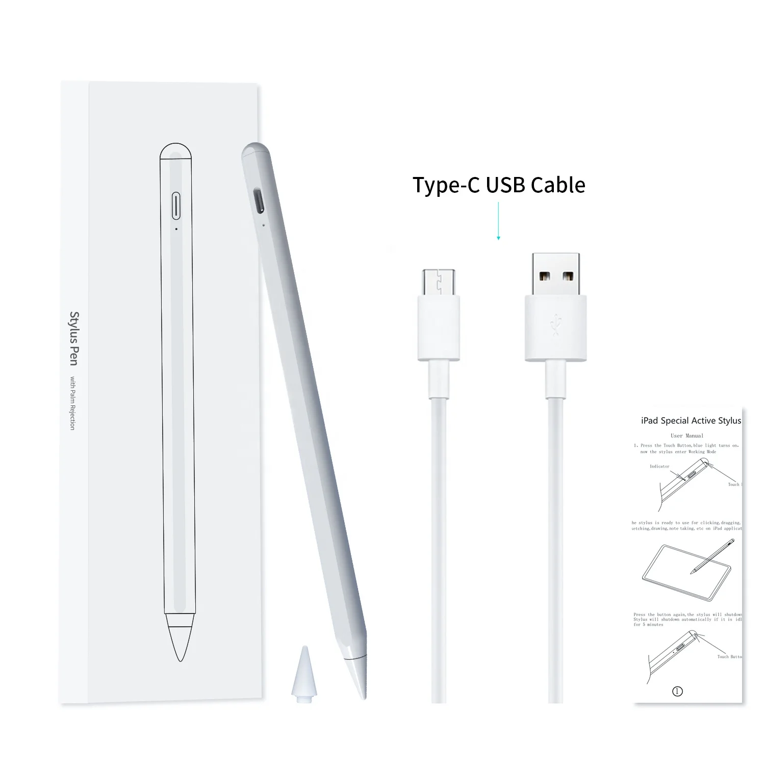  Лидер продаж Amazon 2021 активный стилус сенсорный Стилус для экрана Apple iPad стилус-карандаш