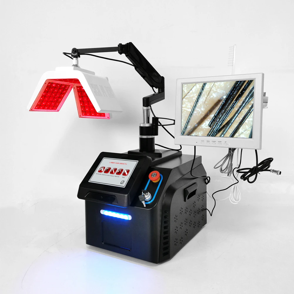 5 in 1 Portable diode laser hair growth machine pdt led red light anti hair loss hair growth machine