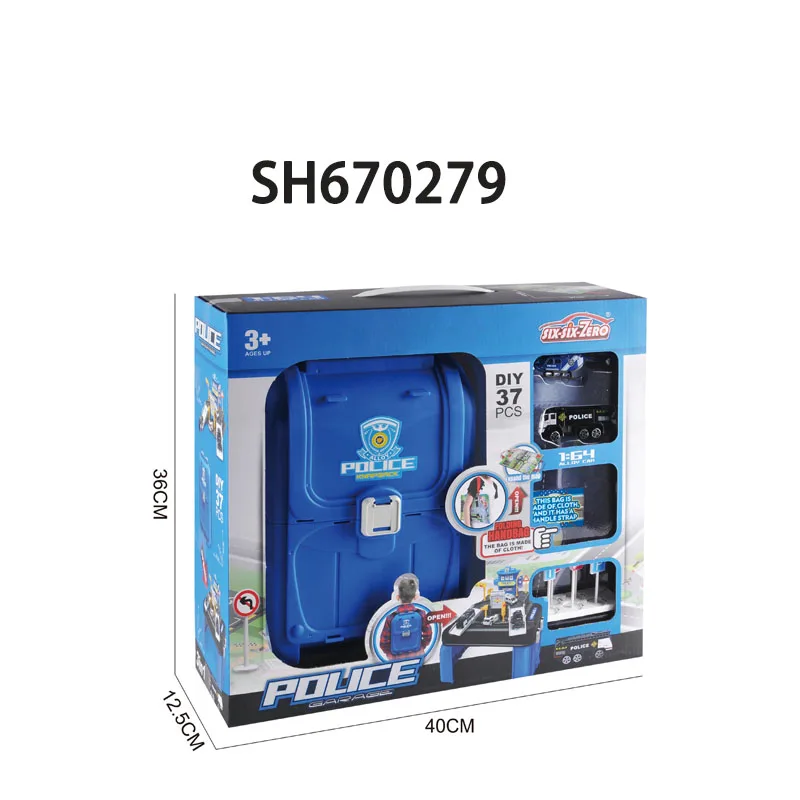 City Station  New Backpack  Car  Play  Game set Deformation Garage Play Set Toy Parking Lot