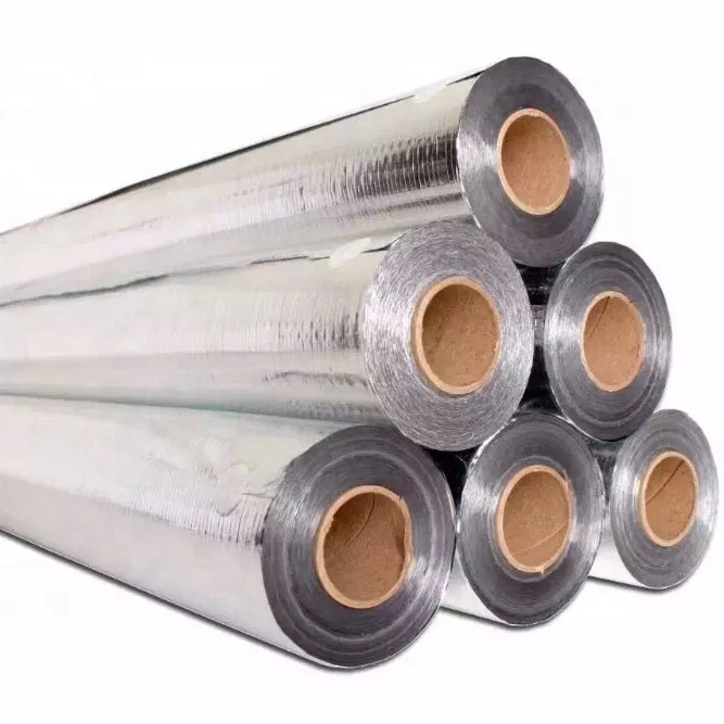 high reflective aluminum foil woven fabric reflective foil fiberglass insulation rolls roof sarking  radiant barrier