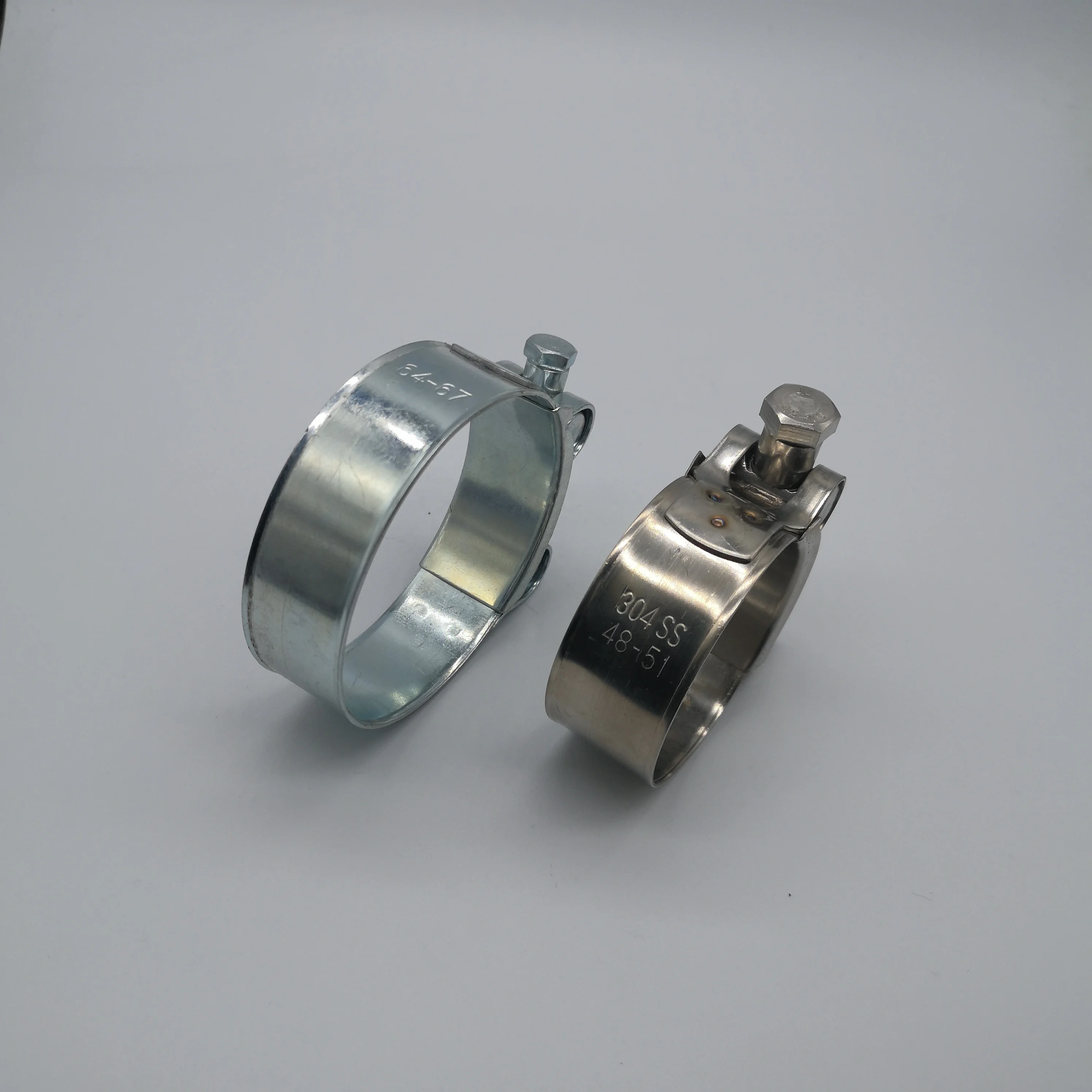 304 Stainless Steel Heavy Duty T-bolt European-Style Hose Clamp Double Bolt Strong Hose Pipe Clamp Clip