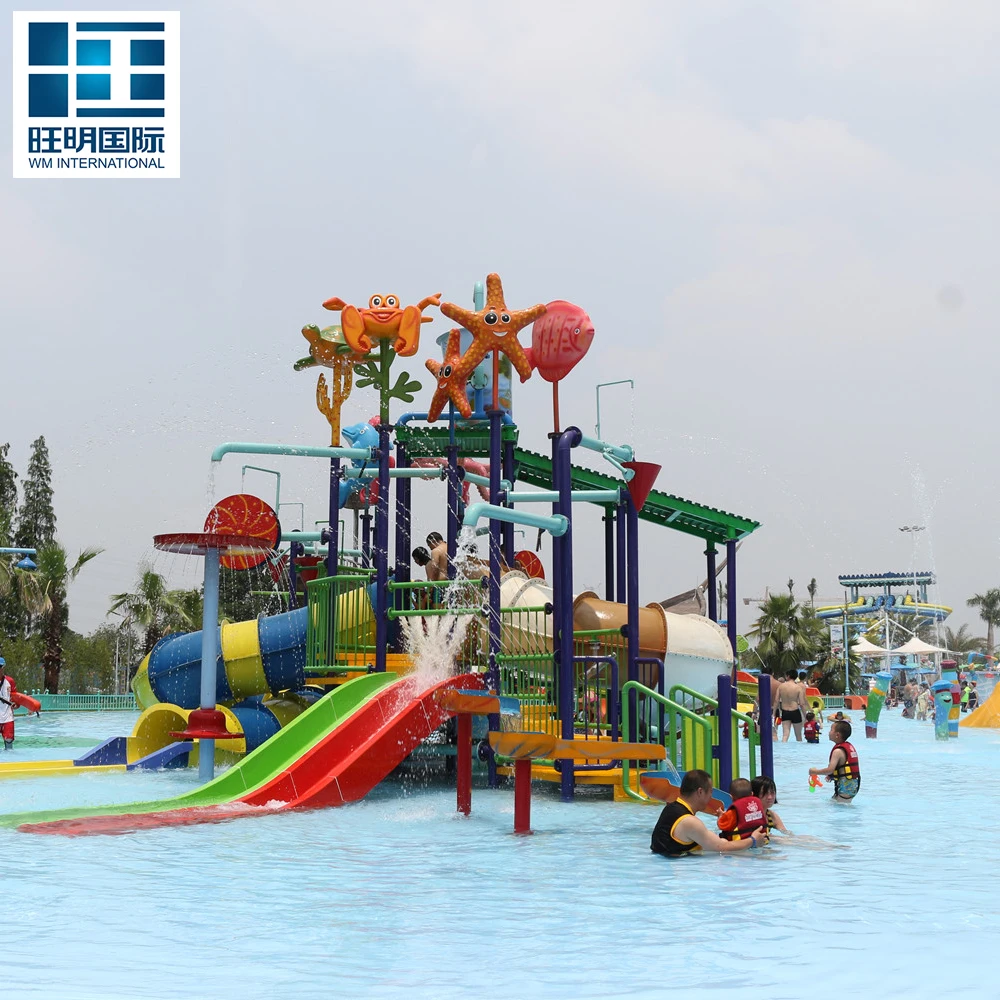 Aqua Park Water Play Equipment Fiberglass Water Slide for Sale