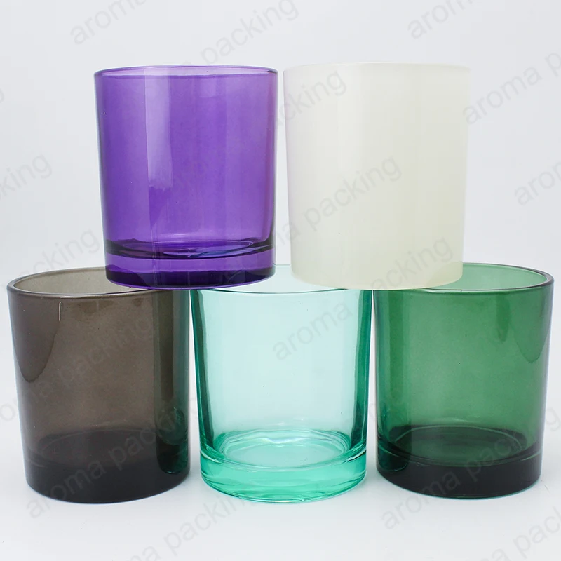 20 Years Factory Clear Frosted Glass Candle Vessel Bamboo Lid Heat-Resistant High Quality Glass Candle Jar with Lid