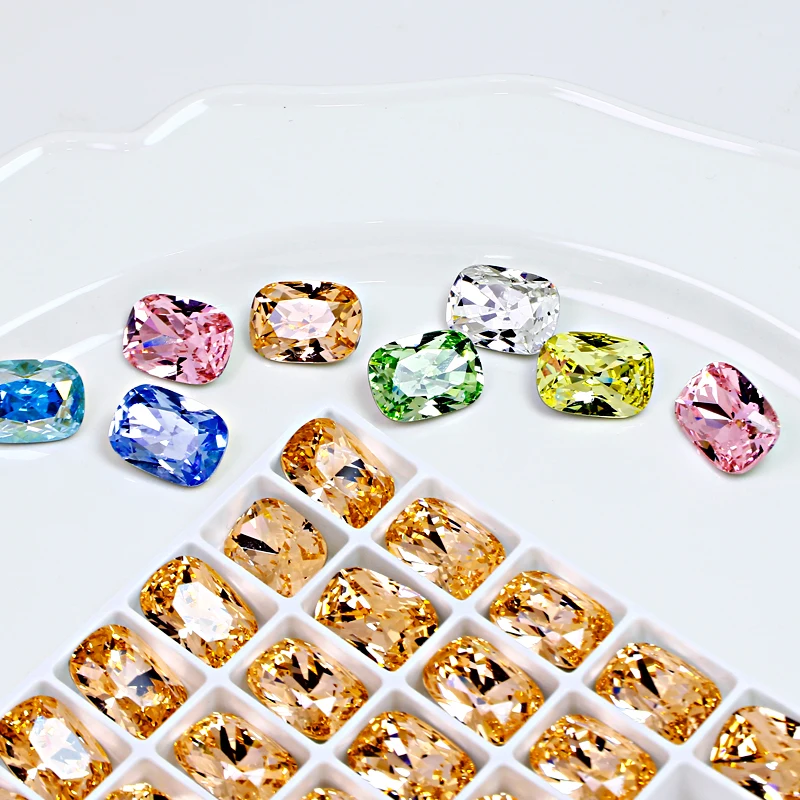 DZ-3128 Wholesale Fancy K9 Shaped Stone Pointback Crystal Beads for Decoration