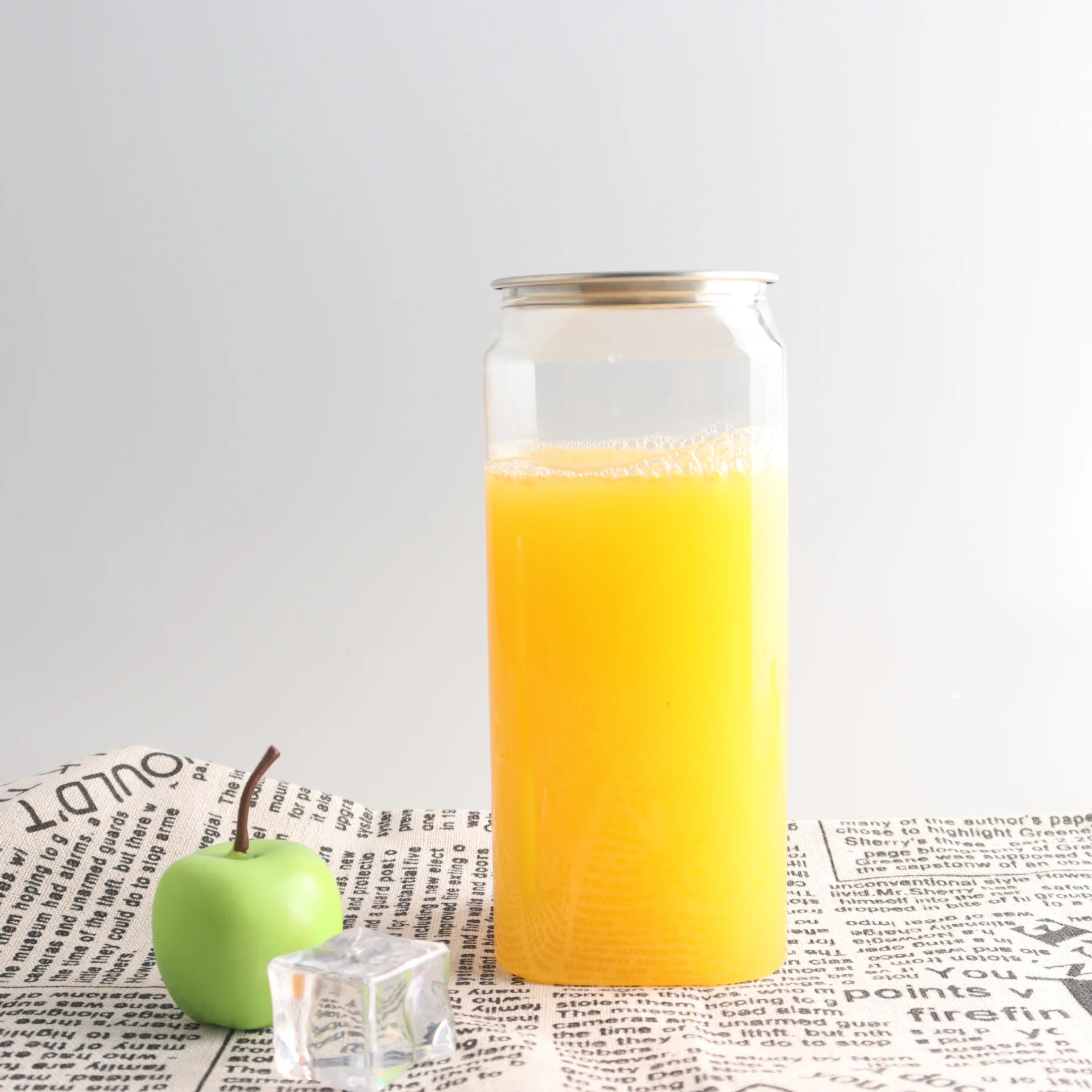 250 350 500ML Food Grade Plastic PET Beverage Pull Ring Pop Top Square Shaped Can Container for Cola Juice Milk Coffee Packaging