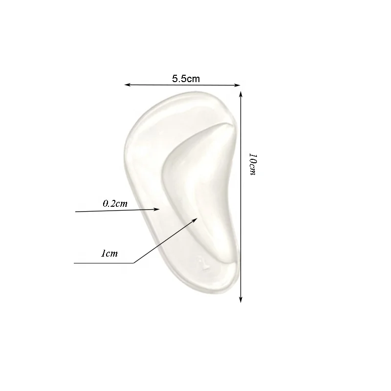 Plantar Fasciitis Arch Support Shoe Insoles Thicken Gel Arch Pads for Flat Feet Self-Adhesive Arch Cushion Inserts for Men&Women