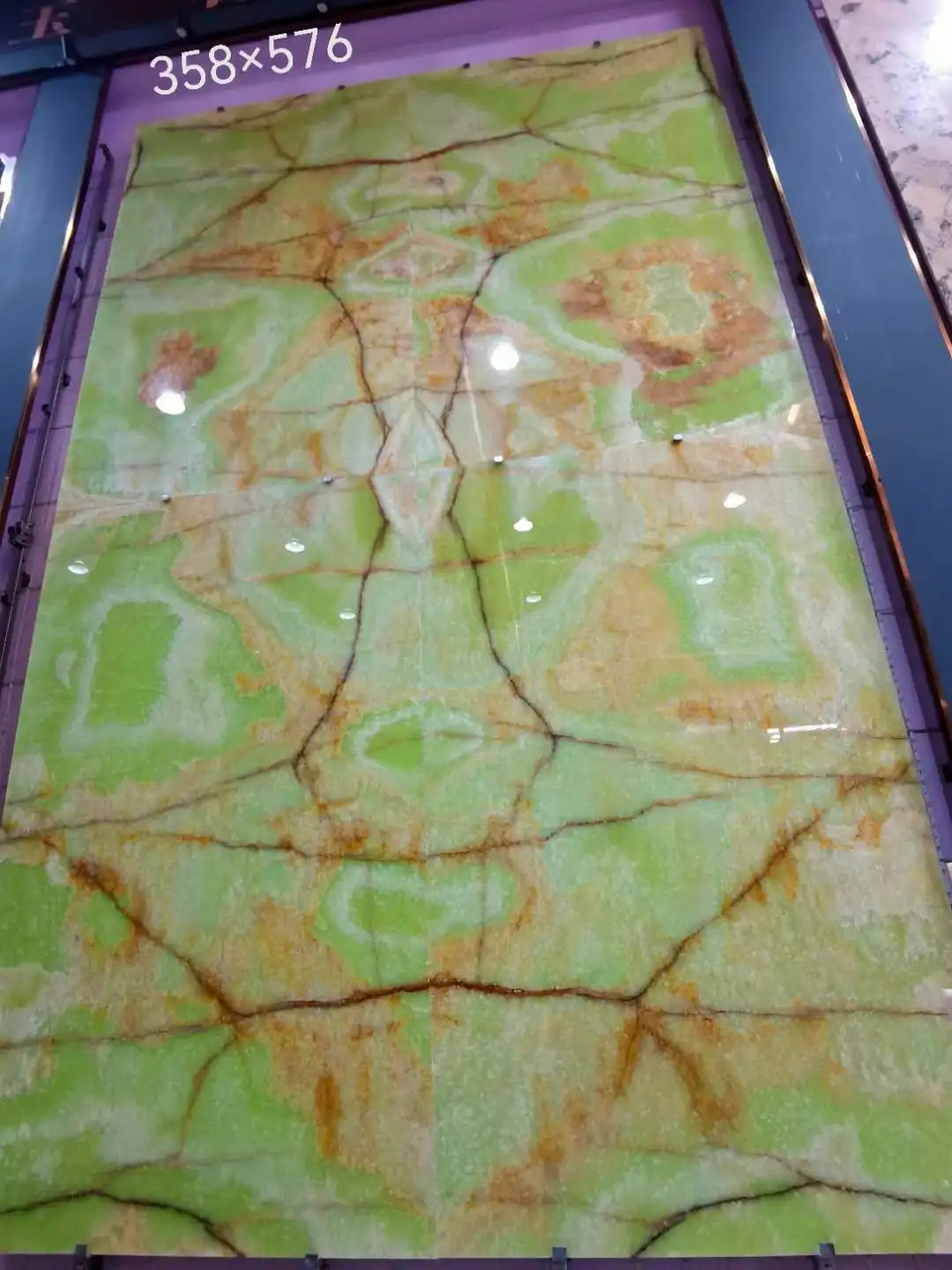 YDSTONE Light Board Translucent Marble Background Wall Backlit Onyx Panel Natural Marble Green Onyx Slab