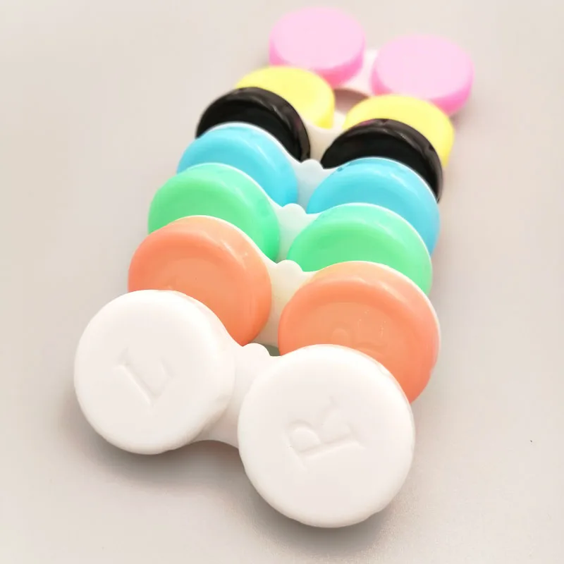 Plastic Suction rod Tweezers makeup kits for all skin Storage contact lenses cases boxes two pair