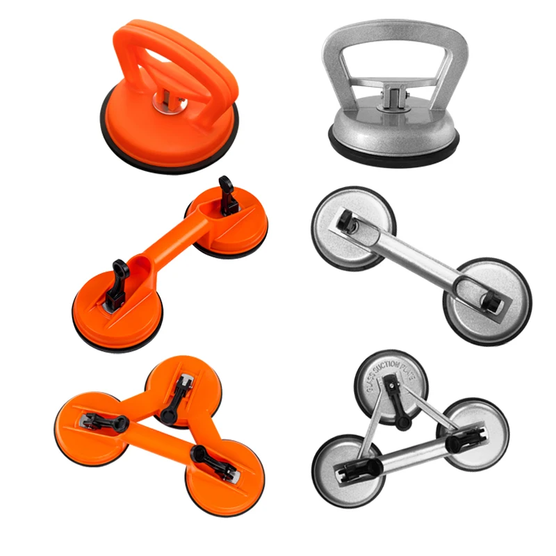 Saktec Air Pump Vacuum Suction Cup Powerful Heavy-Duty Glass Lifter Ceramic Tile Glass Plate Suction Cups for Transport