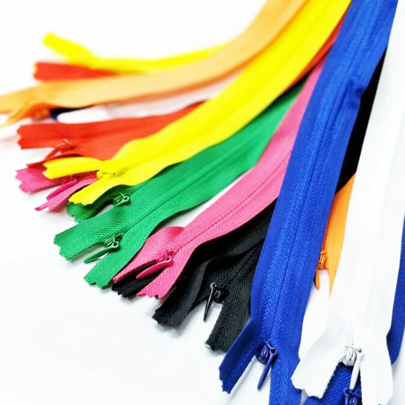 
Costura Cercana De La Cremallera De La Ropa De La Cremallera Invisible Colorida Larga De Moda De Nylon 