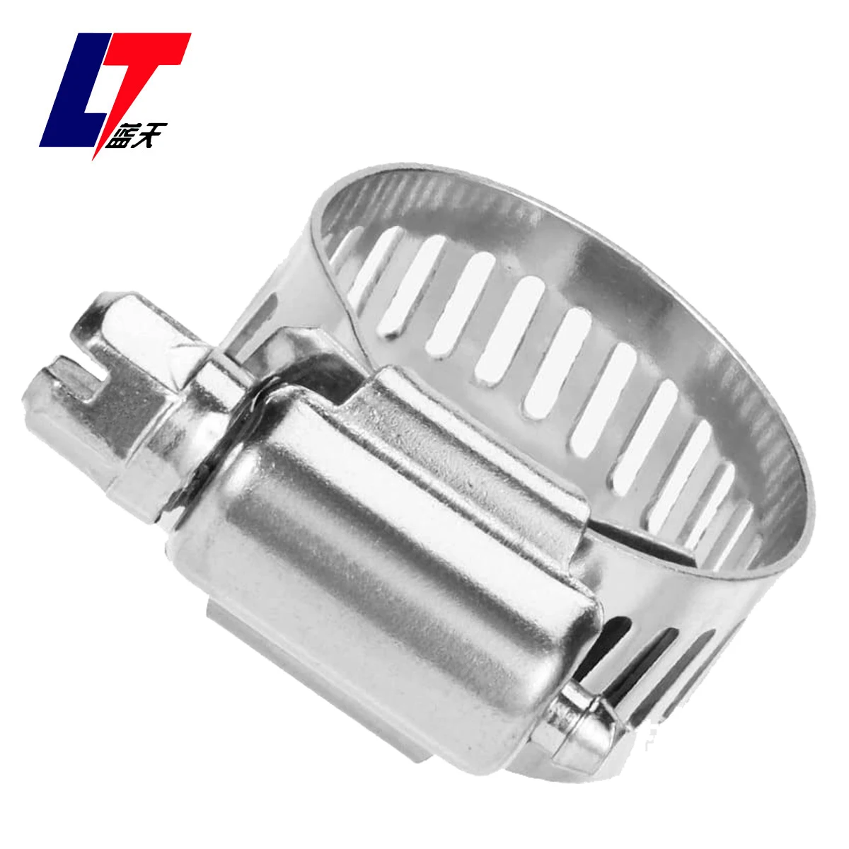 America Type Hose Clamp Adjustable Clip 201 304 Automotive Stainless Steel Hose Clamps 12mm Bandwidth W2 W4 Worm Gear Hose Clips