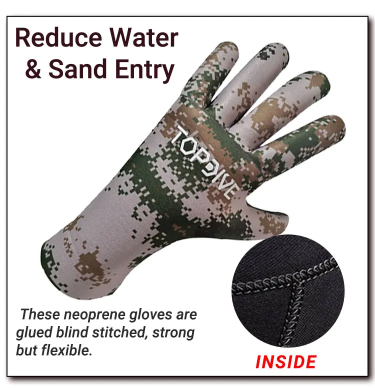 Spearfishing Diving Gloves 5mm Waterproof Swimming Neoprene Gloves for Men