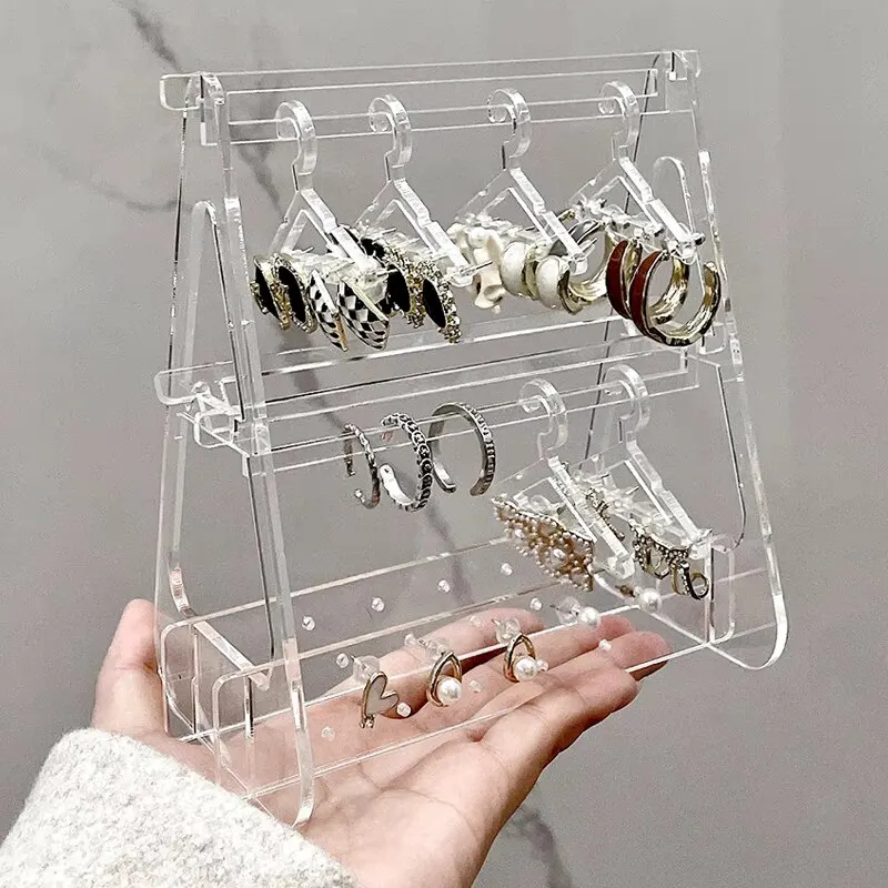 Jewelry Stand Holder Jewelry Hangers Earring Organizer Acrylic Jewelry Display Stand