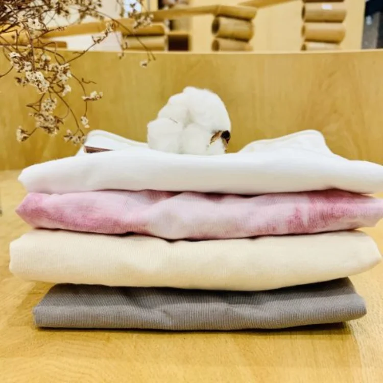 Best Quality 100% Cotton Pijama Set Short Sleeve No Dye For Little Girls Custom Logo Plastic Bag Package From Vietnam Factory