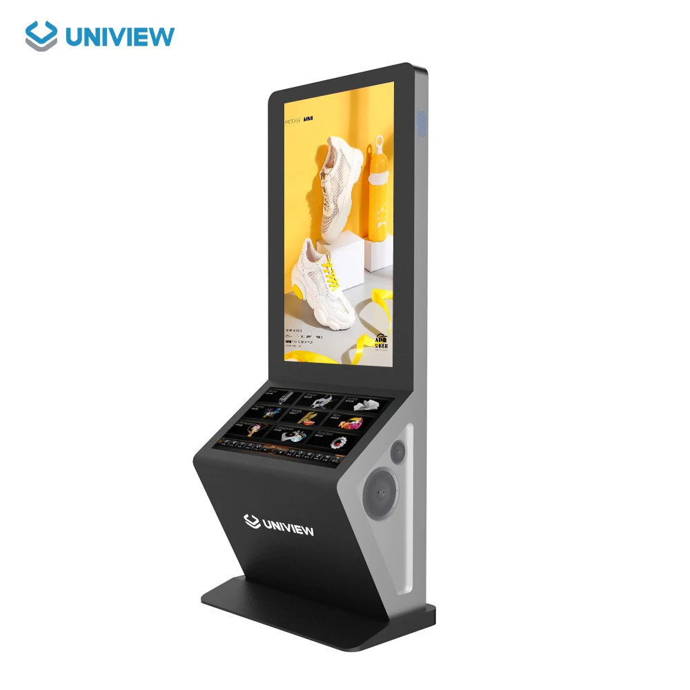 Indoor Multimedia Kiosk outdoor interactive table LCD floor stand Digital Signage and displays touch screen advertising players