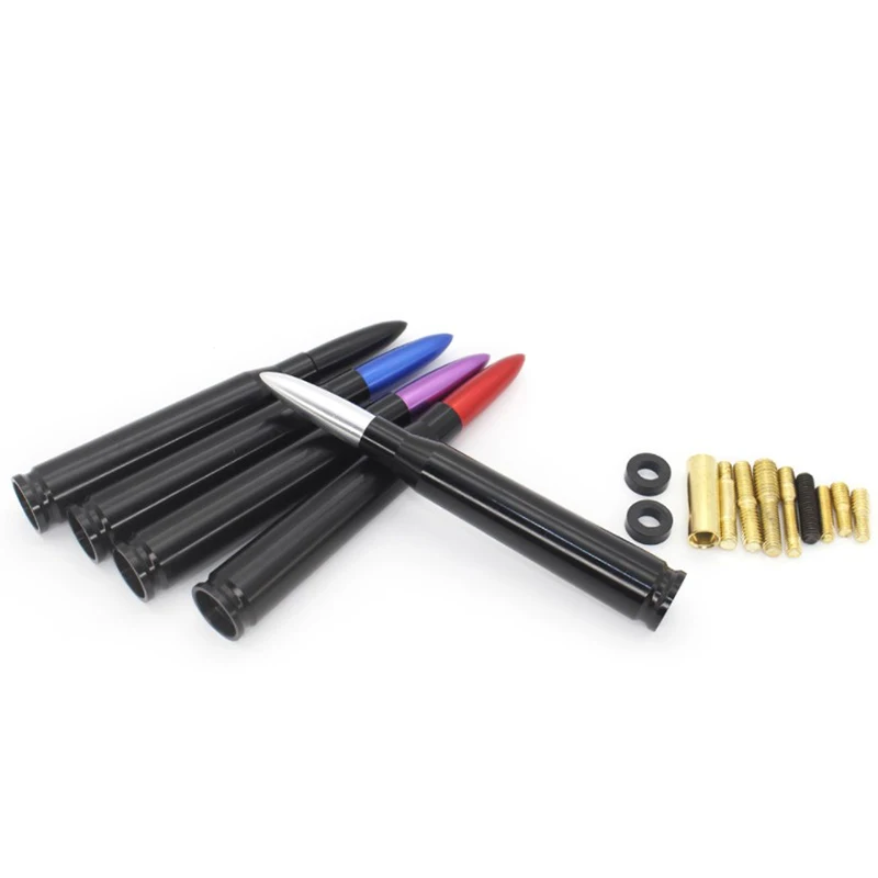 Ford F150 General Refit Automotive Antenna Personality Refitted Roof Bullet Antenna 50 Cal Caliber Aluminum Custom engraved logo